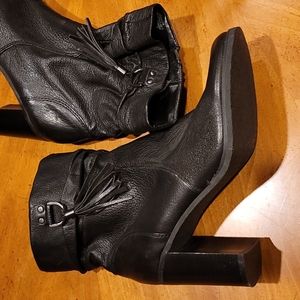 Leather ankle boots